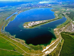 Ferropolis from the air